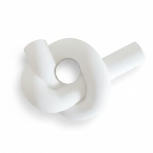 knoten stabkerzenständer aus raysin | moderne kerzenhalter | kerzenständer | kerzenteller | kerzenschale | tischdekoration